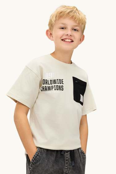 Enfants garçons - T-shirt - crème