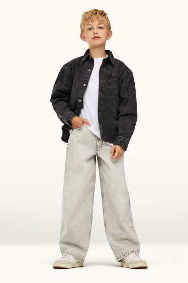 Nen - Baggy Jeans - gris clar