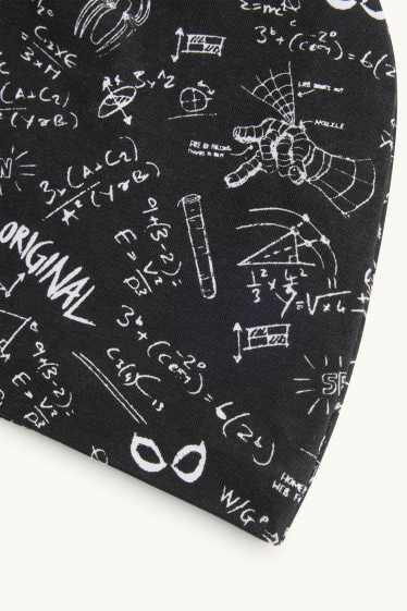 Enfants garçons - Spider-Man - bonnet rond - noir