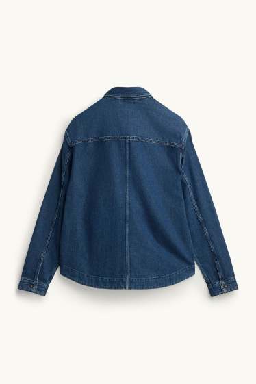 Uomo - Giacca camicia di jeans - relaxed fit - jeans blu scuro