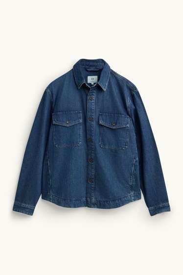 Uomo - Giacca camicia di jeans - relaxed fit - jeans blu scuro