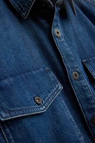 Uomo - Giacca camicia di jeans - relaxed fit - jeans blu scuro