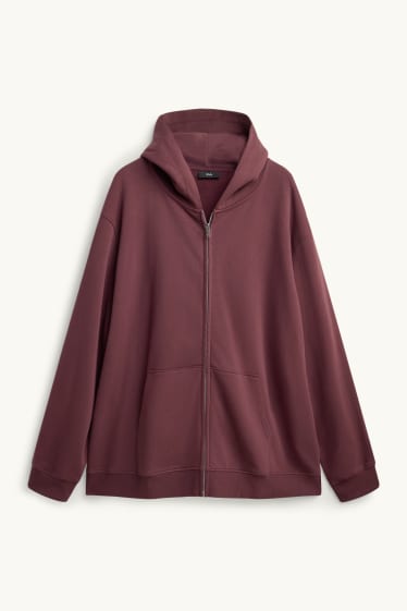 Men - Zip-through hoodie - brown