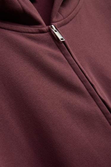 Men - Zip-through hoodie - brown