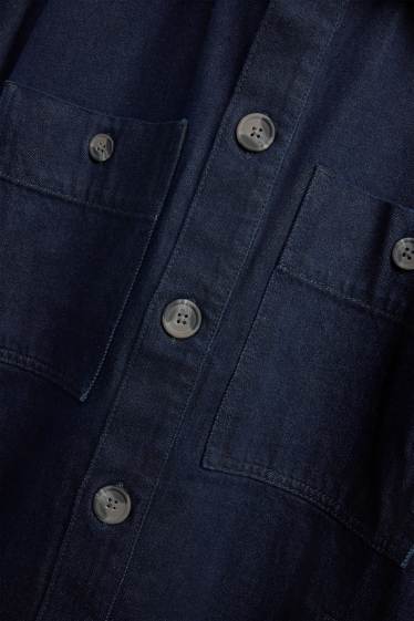 Uomo - Giacca camicia di jeans - relaxed fit - jeans blu scuro