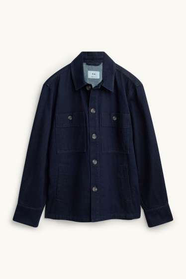 Uomo - Giacca camicia di jeans - relaxed fit - jeans blu scuro