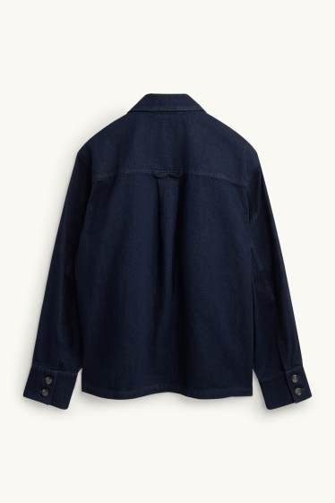 Uomo - Giacca camicia di jeans - relaxed fit - jeans blu scuro