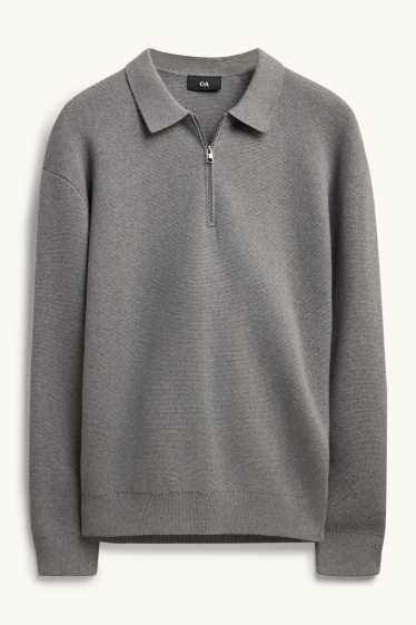 Hommes - Pull - gris