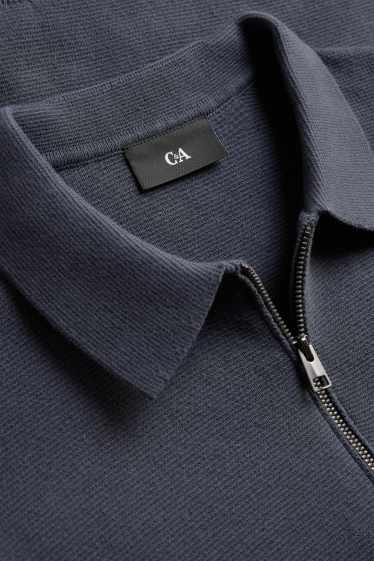 Hommes - Pull - bleu foncé