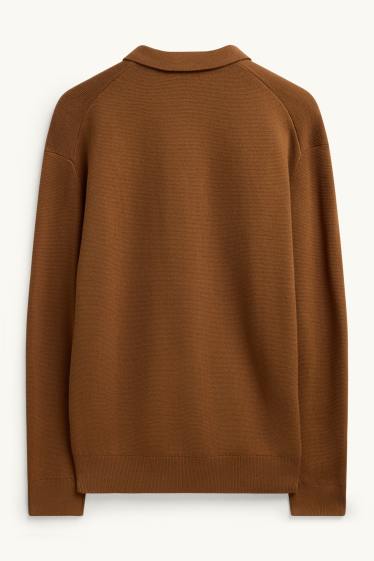 Hommes - Pull - rouille