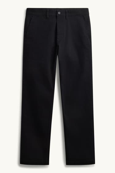 Pánské - Kalhoty chino - regular fit - černá