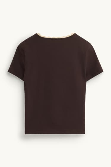 Femei - Tricou - maro