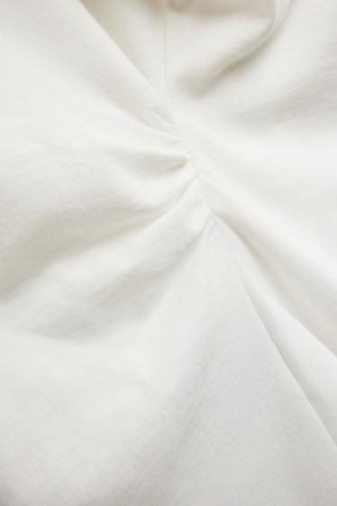 Femmes - T-shirt - slim fit - blanc