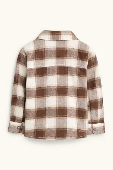 Baby Boys - Baby shirt - check - brown / cremewhite