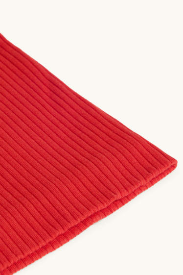 Bambini - Scaldacollo - a coste - rosso