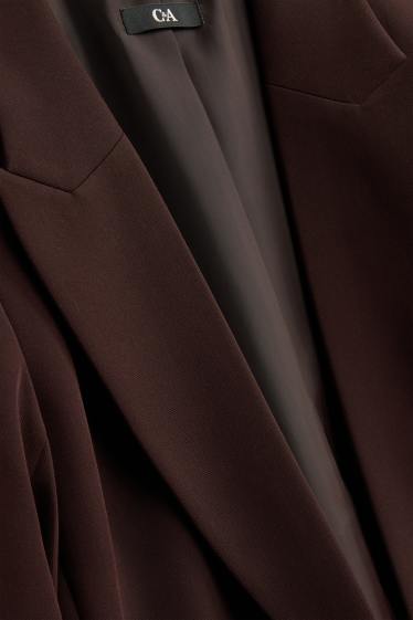 Damen - Business-Blazer - Regular Fit - braun