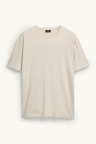Herren - T-Shirt - Regular Fit - beige