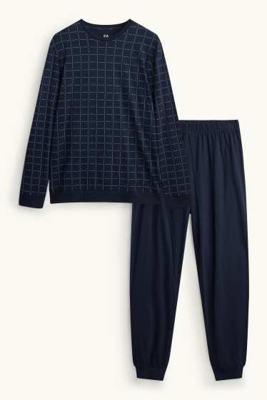 Home - Pijama - blau fosc