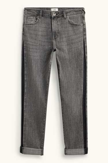 Dona - Boyfriend Jeans - mid waist - texà gris