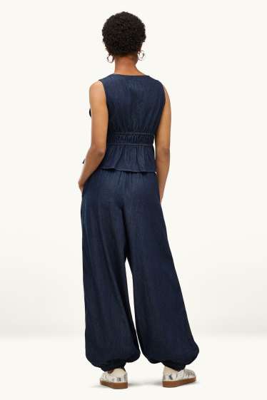 Dona - Balloon Jeans - low waist - blau fosc