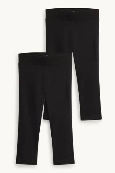 Dona - Paquet de 2 - leggings capri - negre