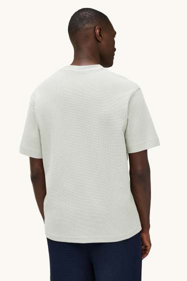 Herren - T-Shirt - Relaxed Fit - strukturiert - mintgrün