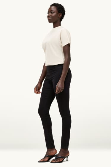 Dámské - Jegging jeans - mid waist - černá