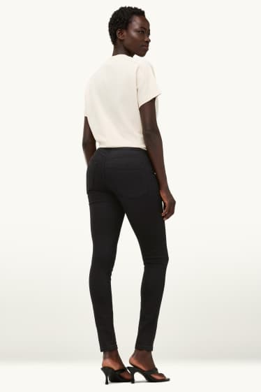 Dámské - Jegging jeans - mid waist - černá