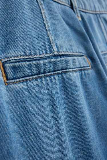 Femmes - Wide leg jean - high waist - bleu