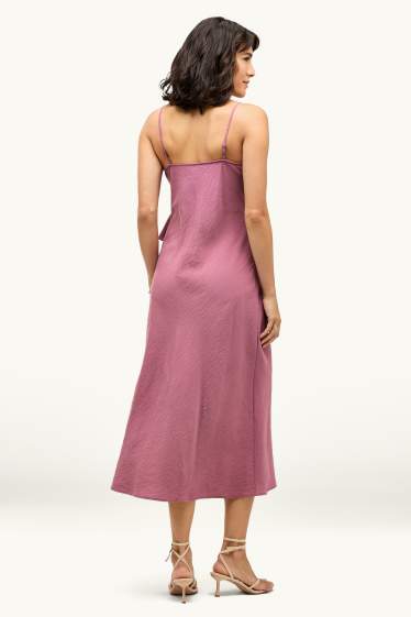 Femmes - Robe Fit & Flare à col V - violet
