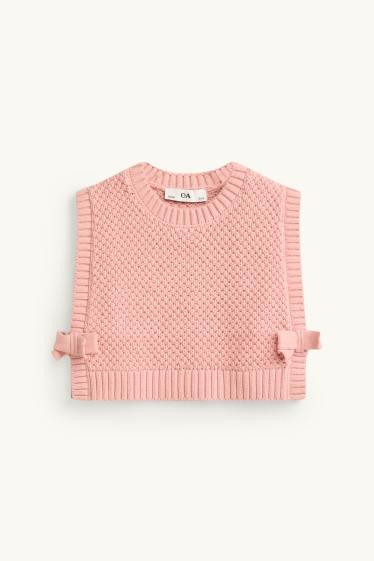 Nena - Conjunt - top de punt, brusa i leggings acampanats - 3 peces - fúcsia/rosa