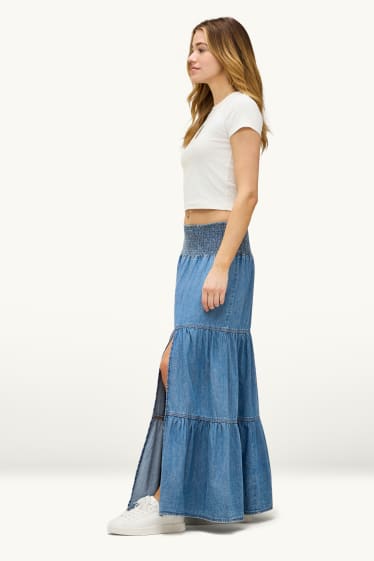 Mujer - Falda - look vaquero - vaqueros - azul