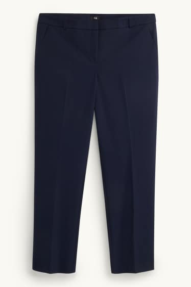 Femmes - Pantalon de bureau - mid waist - straight fit - Mix & Match - noir