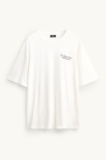 Men - T-shirt - relaxed fit - white