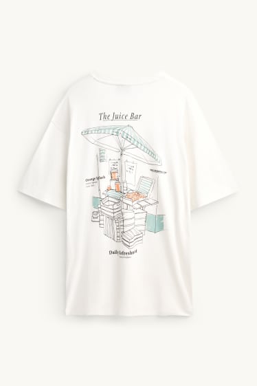 Men - T-shirt - relaxed fit - white