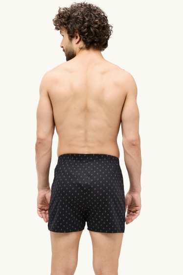 Uomo - Confezione da 2 - boxer - jersey - grigio