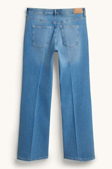 Damen - Flared Jeans - Mid Waist - LYCRA® - jeansblau