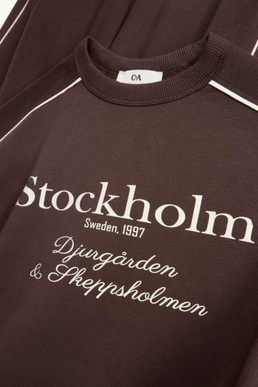 Enfants filles - Stockholm - ensemble - sweat et pantalon de jogging - 2 pièces - marron foncé