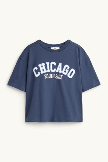 Děti - dívky - Chicago - tričko s krátkým rukávem - tmavomodrá