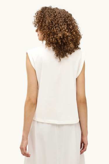 Donna - T-shirt - regular fit - bianco