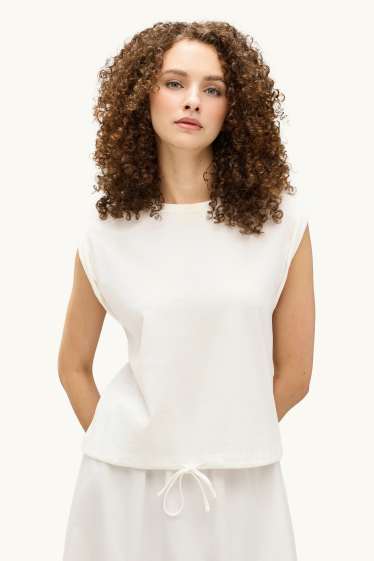 Donna - T-shirt - regular fit - bianco