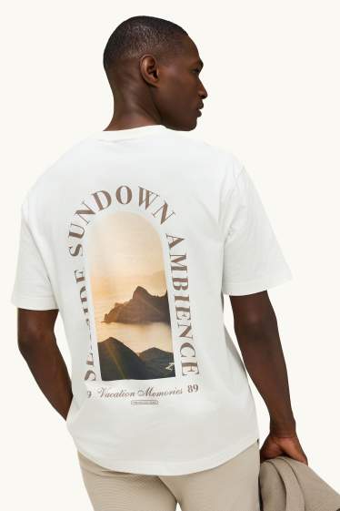 Unisex - T-Shirt - Relaxed Fit - weiß