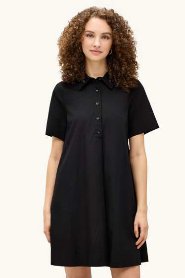Mujer - Vestido de línea evasé - negro
