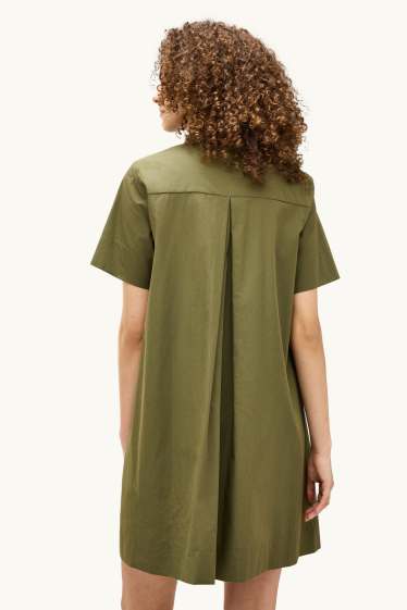 Mujer - Vestido de línea evasé - caqui