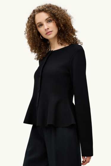 Damen - Strickjacke - weiss