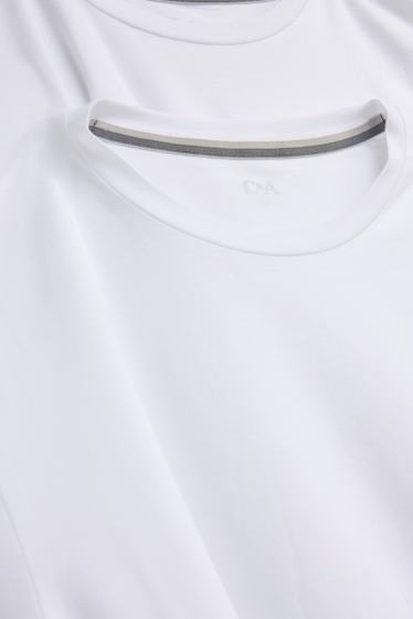 Hommes - Lot de 2 - maillots de corps - blanc