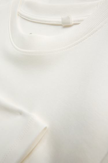 Femei - Tricou cu mânecă lungă - regular fit - alb