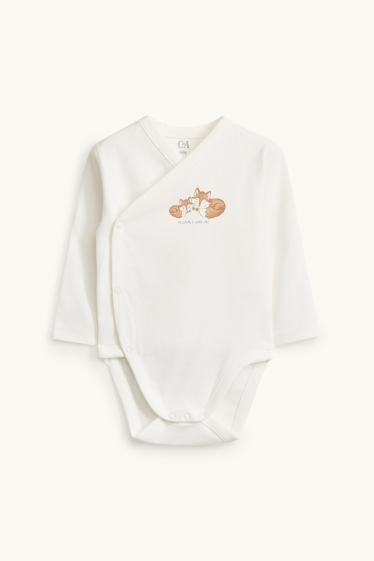 Bébés garçons - Renard, étoiles et lune - ensemble cadeau - 3 pièces - bleu / blanc