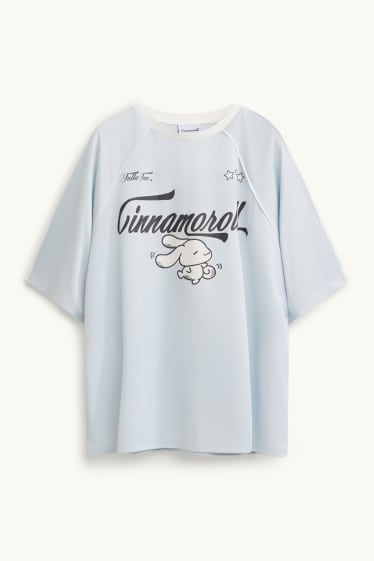 Damen - T-Shirt - Oversized - Cinnamoroll - hellblau
