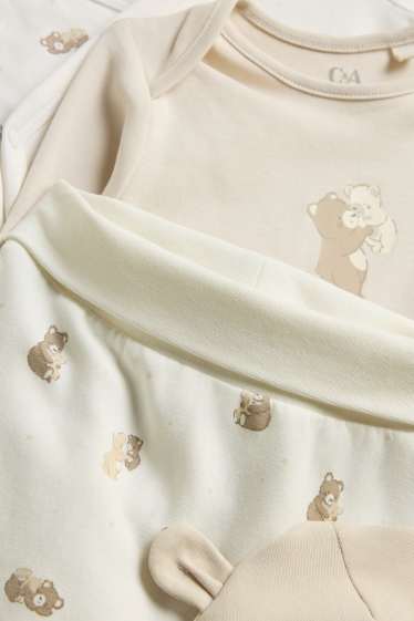 Unisex - Teddybär - Erstlings-Set - 4 teilig - beige